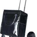 Reusable Grocery Bags on Wheels, Rolling Tote Bag, Black