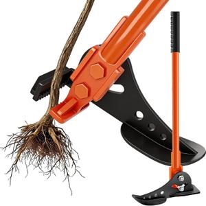 Precision Stand-Up Root & Weed Puller Light-Duty Steel Uproot Tool for Thin Saplings (1/4" to 1") & Garden Weeds Lightweight Standing Remover for Woody Stems, Invasive Saplings & Small Roots