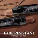 LUXAZA PRO Brown Eyeshadow Stick Makeup 6PCS Set, Neutral Eyeshadow Palette Matte Cream Eye Shadow Eyeliner Brightener Pencil Crayon - BROWN CASHMERE