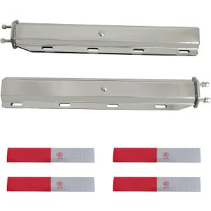 Stainless Steel Mudflap Hanger Bracket for 2-1/2" Bolt Spacing Semi Truck