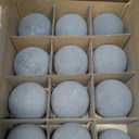 Ceramic Fire Balls for Gas Fire Pits, 4" Set of 12 Reusable Black Fireplace Balls for Indoor and Outdoor Fire Pits, Heaters, Traditional/Gas/Electric Fireplaces