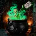 Halloween Decorations Indoor - DIY Floating Potion Set with Witch's Cauldron & Mist Maker - Vintage Black Plastic Bowl for Spooky Hocus Pocus Party Decor - Perfect for Home, Table, Mantel & Kitchen