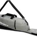 PHINIX Equipment Tote bag for T Ball Baseball - Holds Bat, Helmet, & Glove (Gray & Black)