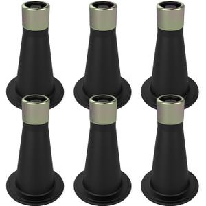 6 Pcs Bed Frame Feet,Feet for Replace Wheels,Risers for Bed Frame,Prevent Sliding Plastic Reinforced Bed Risers,Fits Over a Standard Bed Foot