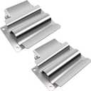 SH675SS 2 Pack Stainless Steel Spring-Loaded Shovel Holder for Dump Truck and Trailer, Heavy Duty Tool Mount