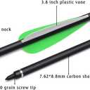 Crossbow Bolts Carbon Arrow 20 Inch Hunting Archery Bio Crossbow Arrows with Moon Nocks 100 Grain Removable Tips (Pack of 12)