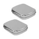 2 Sets Palette Nail Polish Stand Tray Nail Polish Empty Nail Polish Tin Compartment Storage Containers Nail Polish Holder Gel Nail Polish Organizer Nail Polish Mini Iron Dispenser