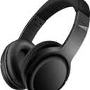 Auriculares inalmbricos y con cable con micrfono, Bluetooth 5.3, plegables y ligeros en la oreja para telfono inteligente, tableta, computadora (negro)
