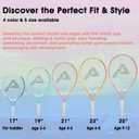 AMA SPORT Kids Tennis Racket for Junior Toddlers Starter Kit 19" for Girls and Boys - Kids Tennis Rackets Age 2-12 with 420D Nylon Shoulder Strap Bag