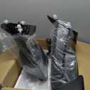 Smoked Power Heated Tow Mirrors Compatible with Dodge Ram 1500 2002-2008, 2500 3500 2003-2009, Flip Up Extended Trailer Towing Side Mirrors, Black Housing