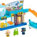 Fisher-Price Little People Toddler Toy Everyday Adventures Airport Playset with Airplane for Preschool Pretend Play Ages 1+ Years