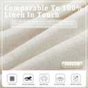 Pinch Pleated Curtains 82 inch Length,Semi Sheer Curtains for Linen 2 Panel Curtains for Living Room Light Filtering Thick Curtain Pinch Pleated Drapes Back Tabs with Hooks Beautiful Curtain