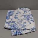 Blue Floral Square Tablecloth 60x84 Inch Square, Blue and White Chinoiserie Flower Toile Table Cloth Spring Decorations Polyester Stain Resistance Table Cover for Party Picnic Kitchen Decor