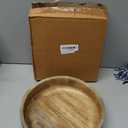 Decorative Bowls Mango Wood for Home Dcor Unique Table Centerpieces, Wooden Home Decor Accents for Farmhouse Rustic Style (10" X 10" X 2.5")