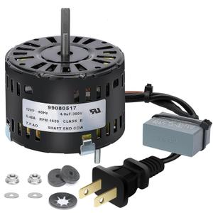S99080517 99080517 Bathroom Fan Motor Replacement Parts - Quiet & Smooth Operation - Fits Models 696, 695, 674, 676, 678, 680, 680FL, 685, 710, 712, 714, 720, 721, 722, 750, 751, 676-D/2676F-A, 676F