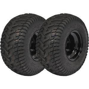 Marastar Turf Traction 18x8.50-8 Tire and Wheel Assembly for Golf Carts, 4-Bolt Wheel, All-Terrain - Set of 2