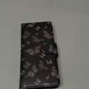 Toycamp for Moto G 5G 2024 Wallet Case with Wrist Strap - Leather Flip Folio Phone Case with RFID Blocking 4 Card Holder for Motorola G 5G 2024 Funda Cute Aesthetic for Women Ladies, Black Butterflies