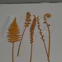 Metal Flowers for Outside,Garden Stakes Decorative,Flower Bed Decor Plant Stakes,Garden Statues Outdoor Clearance,Metal Yard Art Outdoor,Plant Decorations for Pots (5 X Fern)
