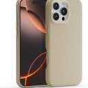 MOFT Snap Case MOVAS for iPhone 16 Pro Max Case, Compatible with MagSafe, Magnetic Premium Vegan Leather Phone Case with Smooth Feeling, Enduring Color Minimalist 6.9in Protective Case, Earthen Beige