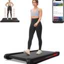 Sperax Walking Treadmill Pad with APP, 3 in 1 Under Desk Treadmill, 400W Low Noise Walking Vibration Pad with Remote Control, Portable Treadmills for Home Office (Black)