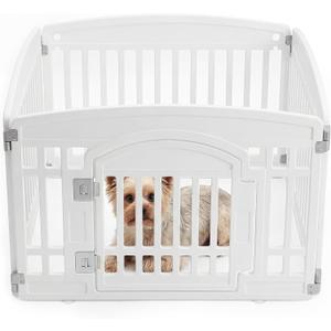 NEWBULIG 24 Inch 4 Panels Dog Playpen, Plastic Pet Play Pen Fence