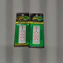 Jake'S Lures Spin Fishing Equipment, 1/4 oz, White with Red 2 Pack