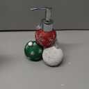 GreenDisplay Multicolor Christmas Ball Soap/Lotion Dispenser