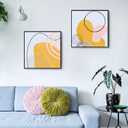 2 Pack 16x16 Canvas Frame for Landscape Painting 0.6-0.8" Deep,Black