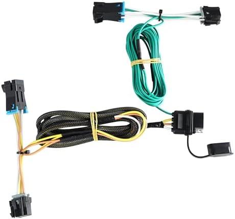 Oyviny Custom 4 Way Trailer Wiring Harness 55540 for 2003-2023 Chevy Express/GMC Savana 1500, 2500, 3500, 4 Way Trailer Light Wiring Kit Express Trailer Harness