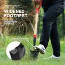 VNIMTI Spade Shovel,Transplanting SpadeDrain Spade,Spade Shovels for Digging,Sharp Shooter Shovel or Spade,45Inch,Steel D-Grip,Wooden Handle