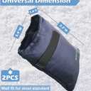 Outdoor Faucet Covers for Cold Winter, Outside Insulated Water Hose Bib Sock Protector, Blue (2 Pack)