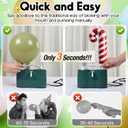 3-in-1 Electric Balloon Pump, Portable Air Pump for Latex 260q Foil Balloons, Dual Nozzle Balloon Blower Machine for Party Decoration, 110V AC Inflator Deflator for Inflatables Pool Floats Mattress