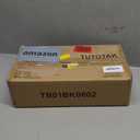 TUTOTAK Small End Table with Charging Station, Narrow Side Table with USB Ports and Outlets, Set of 2, Skinny Sofa Table, Slim Nightstand, Living Room, Bed Room, Black TB01BK0602 (2-Tier7.9"D x 15.8"W x 22.5"H)