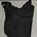 BRABIC Womens' Seamless Sleeveless V-Neck Bodysuit Shapewear Tummy Control, Size M