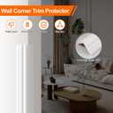 Elvone Wall Corner Protector & Edge GuardPeel and Stick Wall Trim Moulding Inside & Outside Corner Molding Trim Caulk Strip, Self Adhesive Trim for Wall Edge,Ceiling,Countertop, 2.36 W x20 LWhite