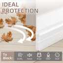 Under Door Draft Stopper,Door Sweep for Bottom of Doors,Adjustable Weather Stripping Door Seal,Soundproofing Gap Filler Bottom Exterior Interior Insulation Block Energy Saving (78",Transparent)