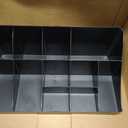 Mind Reader Cup and Condiment Station, Countertop Organizer, Coffee Bar, Kitchen, Stirrers, 17.875"L x 9.5"W x 6.625"H, Black