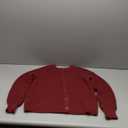 Dark Red Crochet Cardigan sweater,  MEDIUM