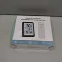 Indoor Outdoor Thermometer Wireless Weather Station, Internal External Thermometer Hygrometer, Home Batteryoperated Temperature Humiditymonitors330 Feet (About 100 Meters) Backlight Display (Black and White)