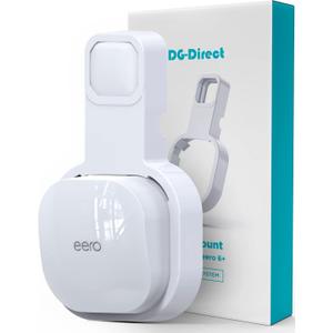 DGDirect Wall Mount Holder for eero 6 and eero 6+ Router Mesh WiFi System, No Messy Wires, The Outlet Wall Mount Holder for eero 6 Plus, Stand Bracket for eero 6 Extender Space Saving 1 Pcs