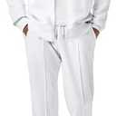 JMIERR Men's Sweatsuit Tracksuit 2 Piece Set Full Zip Casual Jogging Suits with Jogger Jackets and Pants Warm Up Outfits Size L