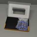 Mountain Bike Pedals with 3 Seal Bearing - 9/16" MTB Pedals Platform Lightweight - Non-Slip Bicycle Pedals for BMX MTB (Blue-Titanium)