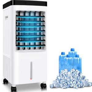 3-in-1 Evaporative Air Cooler, Swamp Cooler 12 Hour Timer,Humidification, Remote Control,for Office, Bedroom, Baby Room