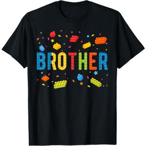 2 pack Brother Building Blocks Birthday Boy T-Shirt 2T,4T