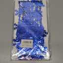 ADLKGG Winter Wonderland Decorations, Frozen Birthday Party Backdrop, Blue Purple Snowflake Foil Fringe Curtain Tinsel Streamers Photo Booth Props for Christmas Baby Shower Home Decor, 3 Pack