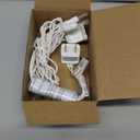 Aurelema Mini Christmas Lights String Warm White Vintage Short Strand String Lights, Clear Bulbs Wire Fit Light up Christmas Decorations(10 Bulbs Connectable,5ft,White)