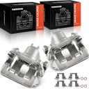A-Premium Rear 2PCS Disc Brake Caliper Assembly with Bracket Compatible with Honda and Acura Models - Pilot 2003-2008, MDX 2001-2006