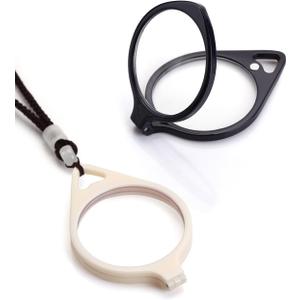 TERAISE Reading Glasses Pendant Necklace Readers Lightweight Portable Anti-loss Reading Glasses with Exquisite Case for Women