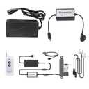 DC HOUSE Forward and Reverse Linear Actuator Controller with 12V AC/DC Adapter, Maximum Remote Control Distance 70M, Wireless Remote Motor Control Switch Kit for Various Motor/Linear Actuators