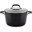 KitchenAid 84805 Hard Anodized Nonstick Stockpot with Lid, 8 Quart - Onyx Black